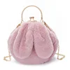 2019 New arrival ladies bags handbag cute hand bag autumn and winter new designs rabbit ears purses handbags for women