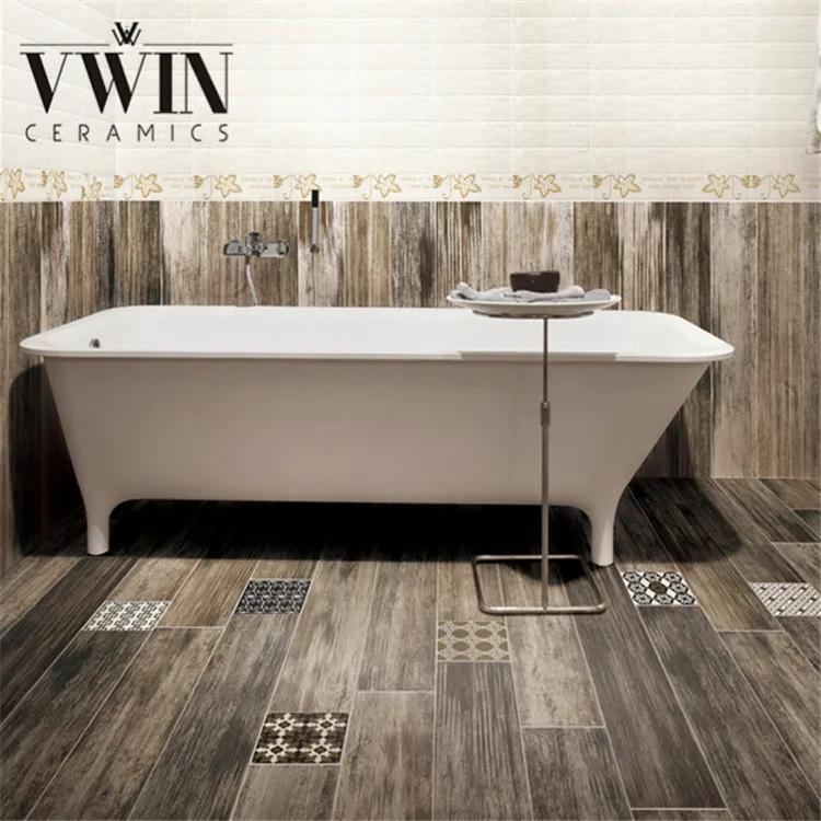 Anti Slip Vitrified Wood Finish Look Design Ceramic Like Modern Anti Slip Vitrified Wood Finish Look