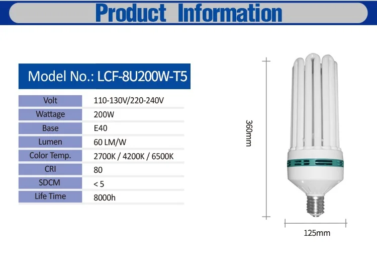 cfl bulb 200w