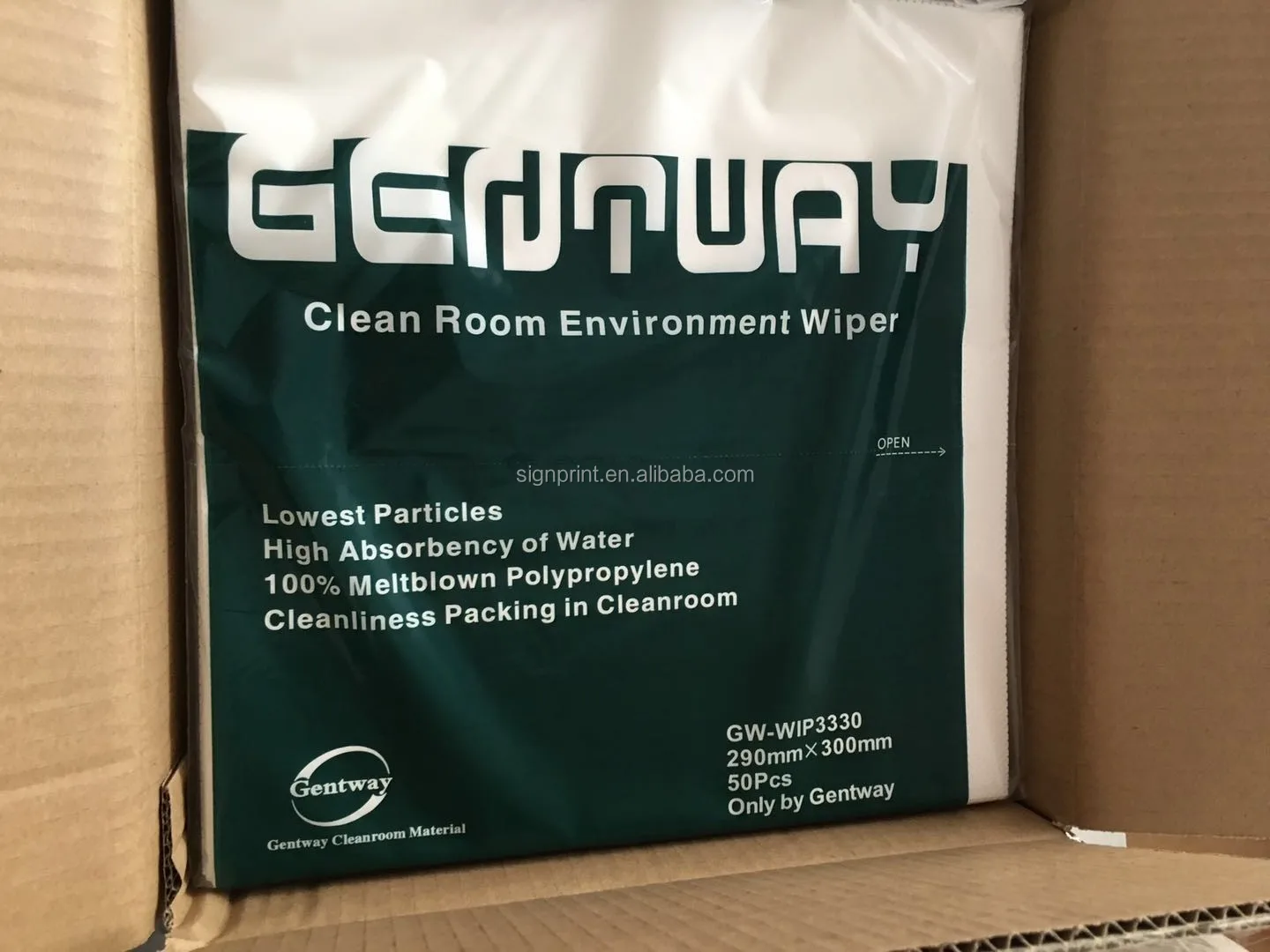 290mm*300mm Gentway Import Wipers/cleaning Tissue Paper/clean Room