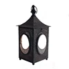 The Wholesale Black and Gold Moroccan Hollow with Windows LED Lantern With High Quality