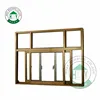 Anti-noise casement thermo windows anti noise sliding glass office entry doors aluminum shutter window