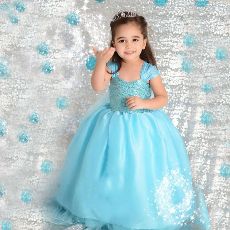 High Quality New 2016 Elsa Anna Princess font b Dresses b font font b Children b