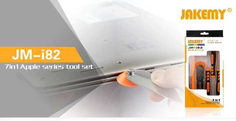 JAKEMY 7 IN 1 Wholesale Dismantling Tools with mini screwdriver suction cup spudger opener DIY hand tool for cell phone laptop