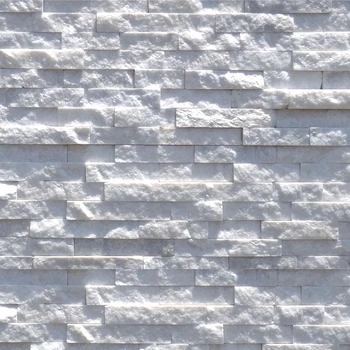 De Cuarzo Blanco Cara Dividida De Baldosas De Piedra Losa/al Aire Libre