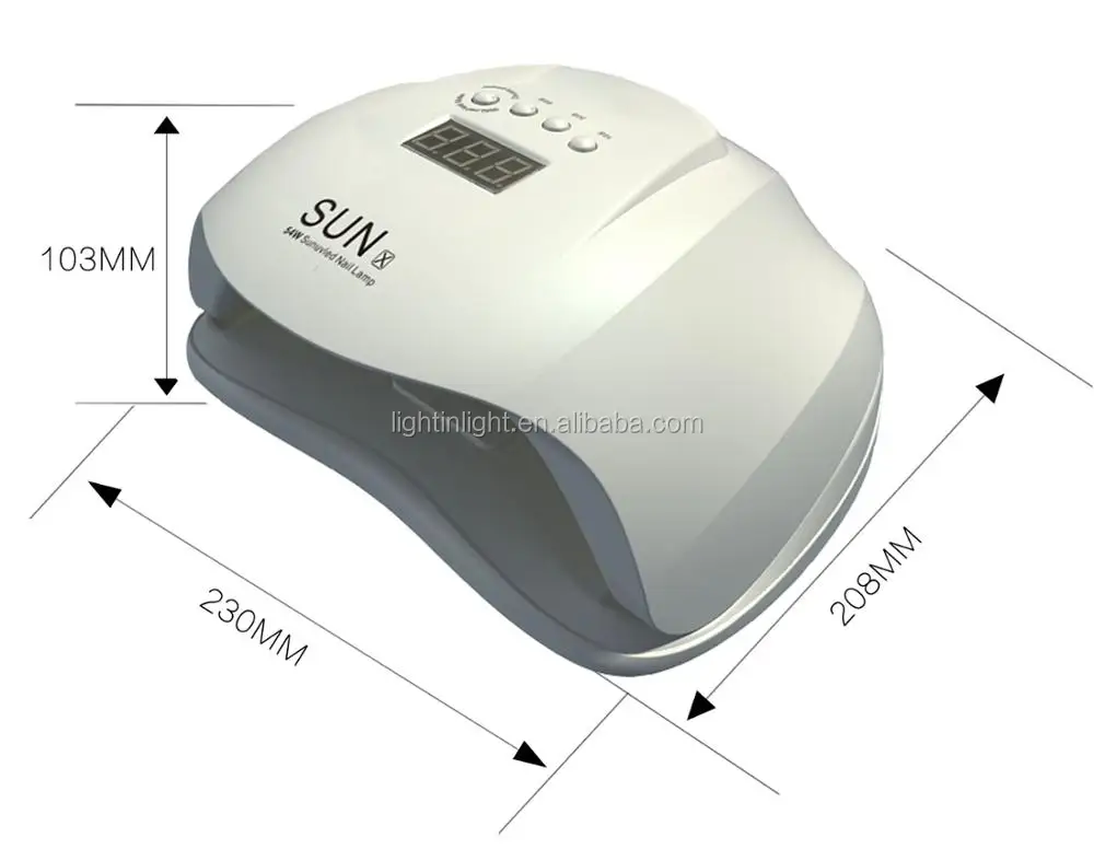 Sunx New Professional 54w Sun Hot Sale 365nm 405nm Nail Uv Led Lamp 5