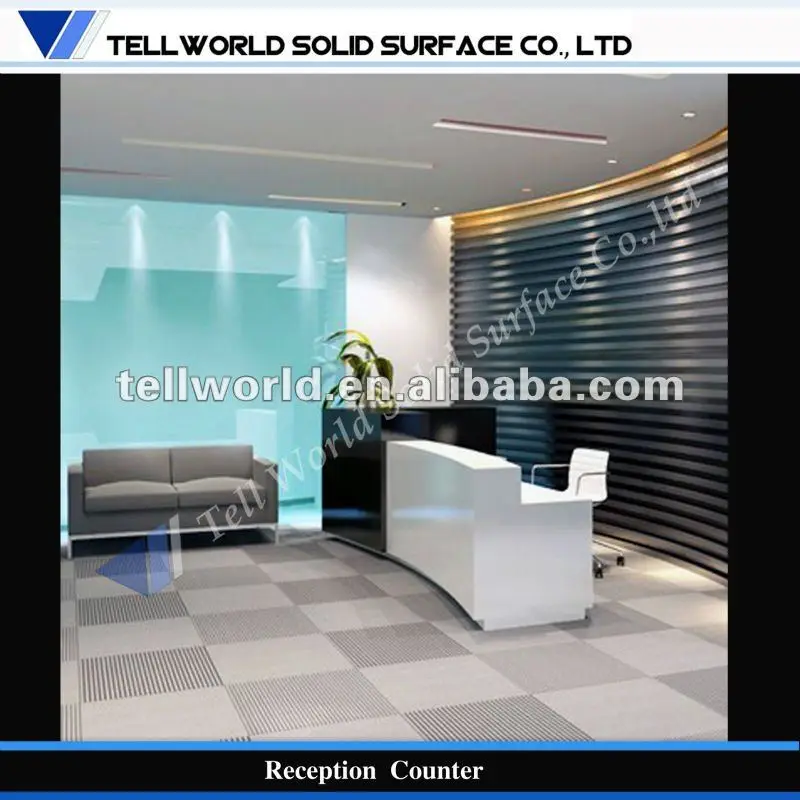 New Advertising Hotel Reception Desk Displaying Office Counter
