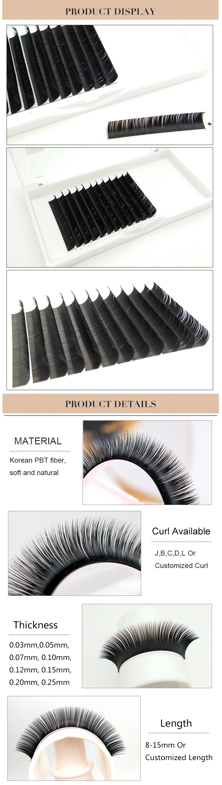 Lashex Mixed Trays Individual Extension Eyelash Faux Mink Lash Mink ...