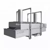 fish chips snack conveyor belt frying machine