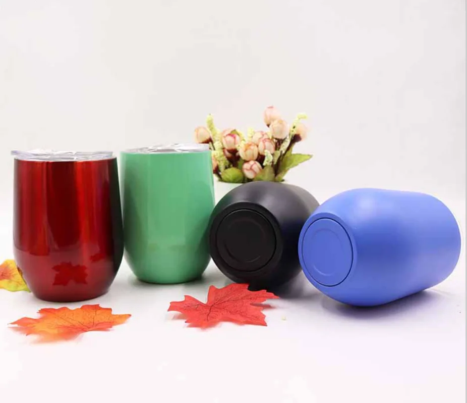 Custom And Wholesale 16oz Egg Shaped Red Wine Coffee Vacuum Sealed