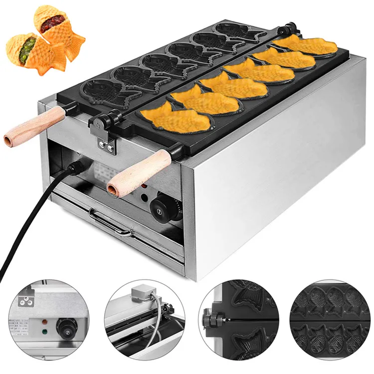 New Design Automatic Taiyaki Maker Japanese Fishshaped Pancake Ice