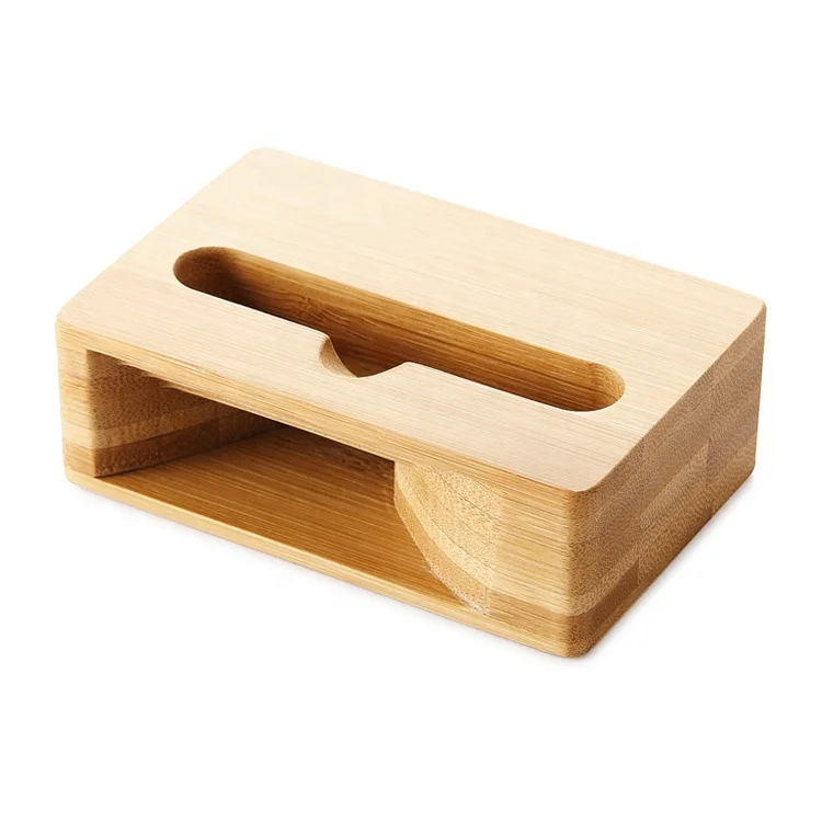 Real Wood Loud-Speaker Accessory for IPhone Bamboo Mini Speaker for Mobile Phone