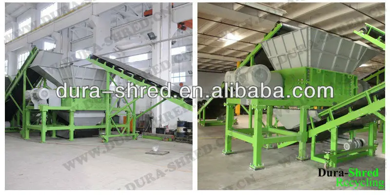 doule shaft shredder in workshop 2