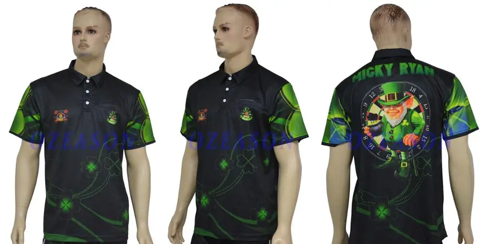 Wholesale Never Fading Full Sublimation Dri Fit Mens & Women Darts Polo