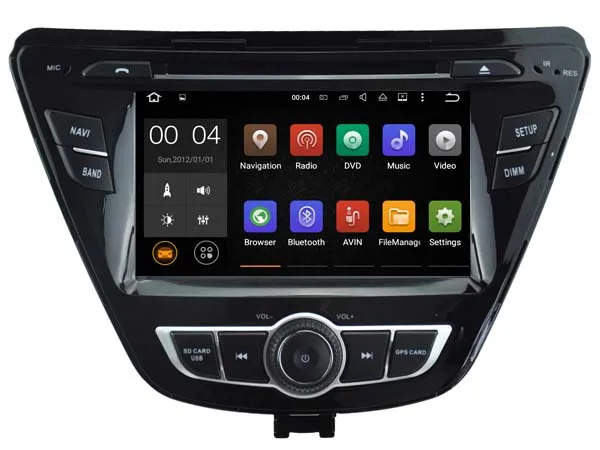 Excellent Android 9.0 Car Dvd Navi Player FOR HYUNDAI ELANTRA 2014 audio multimedia auto stereo support DVR WIFI DAB OBD all in one 17