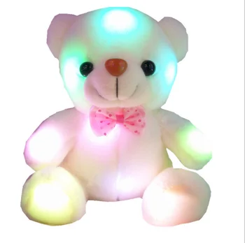 High Quality Stuffed Customized Soft Plush Led Toys Night Lighting Bear ...