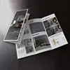 Trade Assurance Custom hotel restaurant advertising size standard 200g threefold pamphlet printing