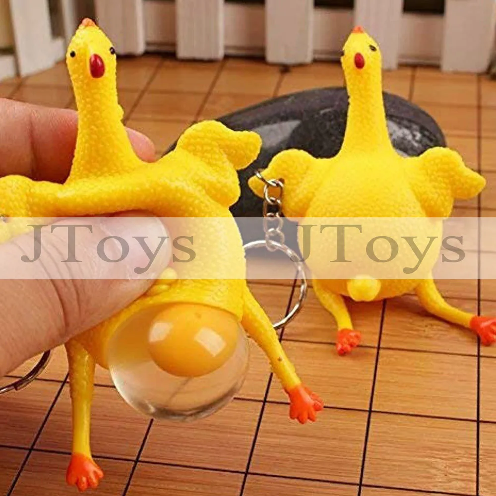 stuffed chicken toy that lays eggs