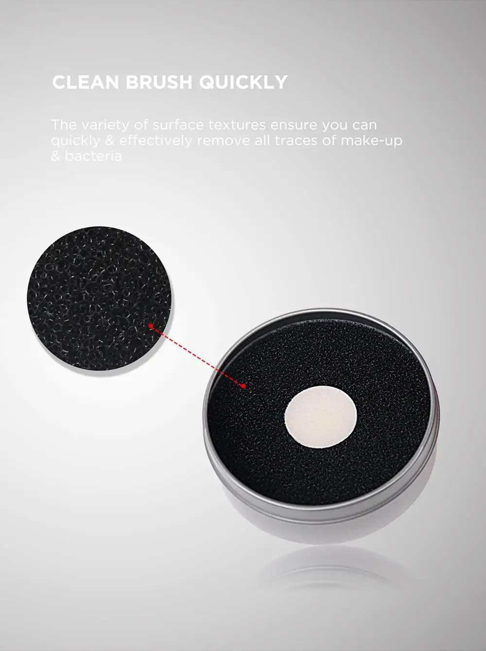 Private Label Free Sample Foaming Sponge Makeup Brush Cleaner