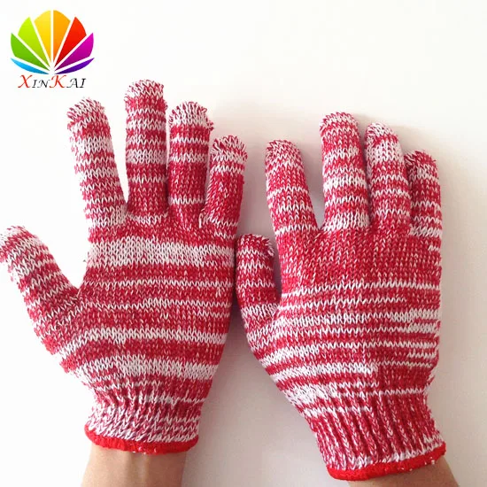 coloured cotton gloves