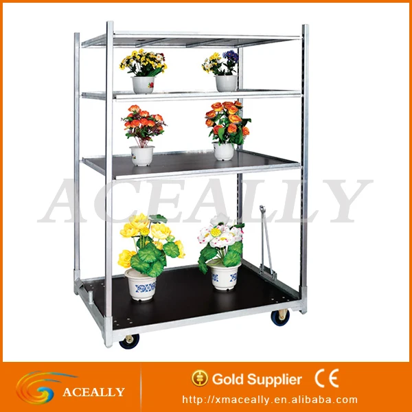 Multilayer Flower Transport Trolley Cart Plant Nursery Rack Stand Buy