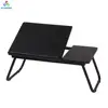 Adjustable height wooden folding laptop tables lap desks wholesale