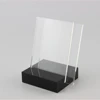 90X60CM Acrylic Menu Cards Holder Tag Label Poster Table Stand With Black Base