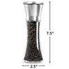 Spice bottles with grinder caps salt and pepper grinder set manual glass pepper grinder