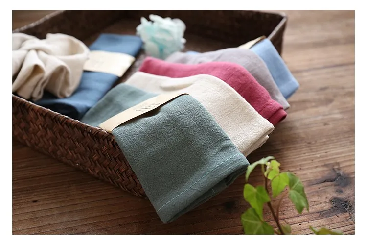 high quality 100% cotton linen fabric tea towel with customized