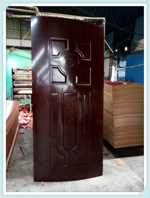HDF door skin with veneer , melamine paper, or white primered