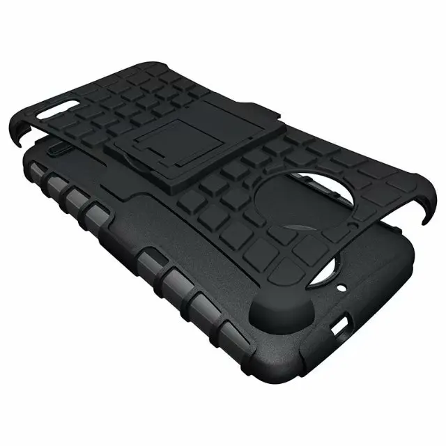 shockproof TPU+PC 2in1 tire pattern bracket cover phone case For Motorola Moto E4