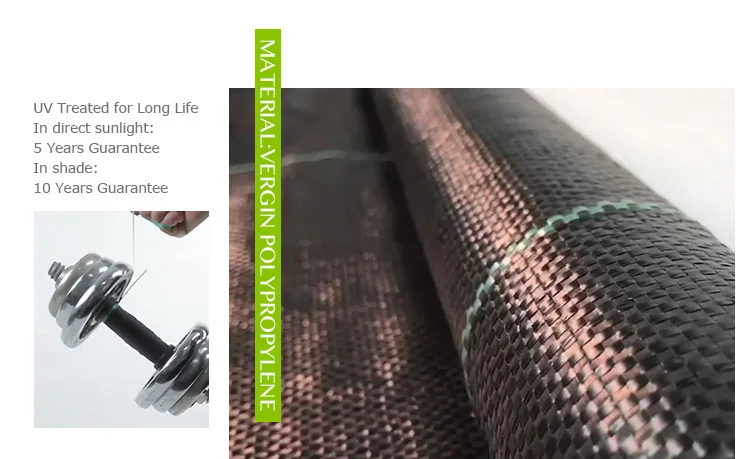 90gsm black PP woven plastic weed mat for agriculture ground cover products