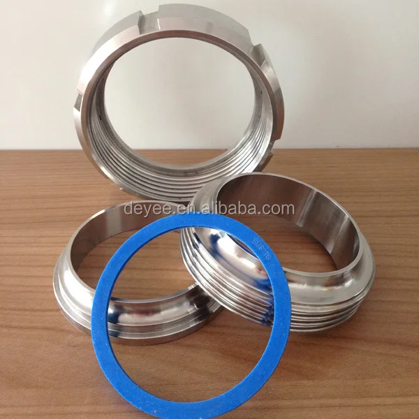 Sanitary Stainless Steel Complete Sms Union(nut,Male,Liner,Gasket