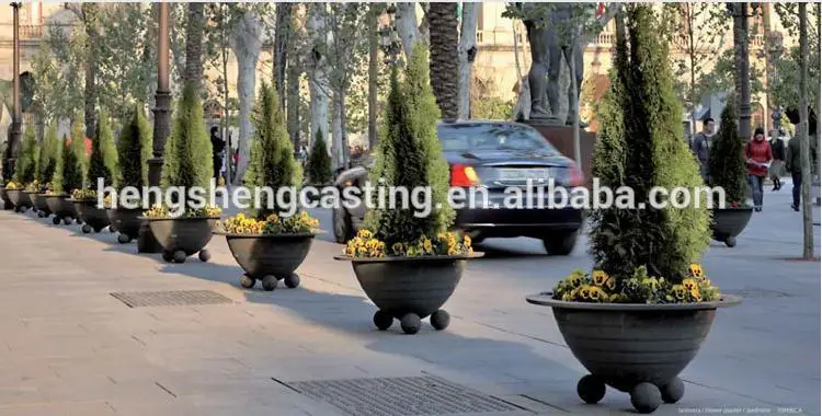 2015 productos de Metal de hierro jardín maceta / jardín macetas / flor