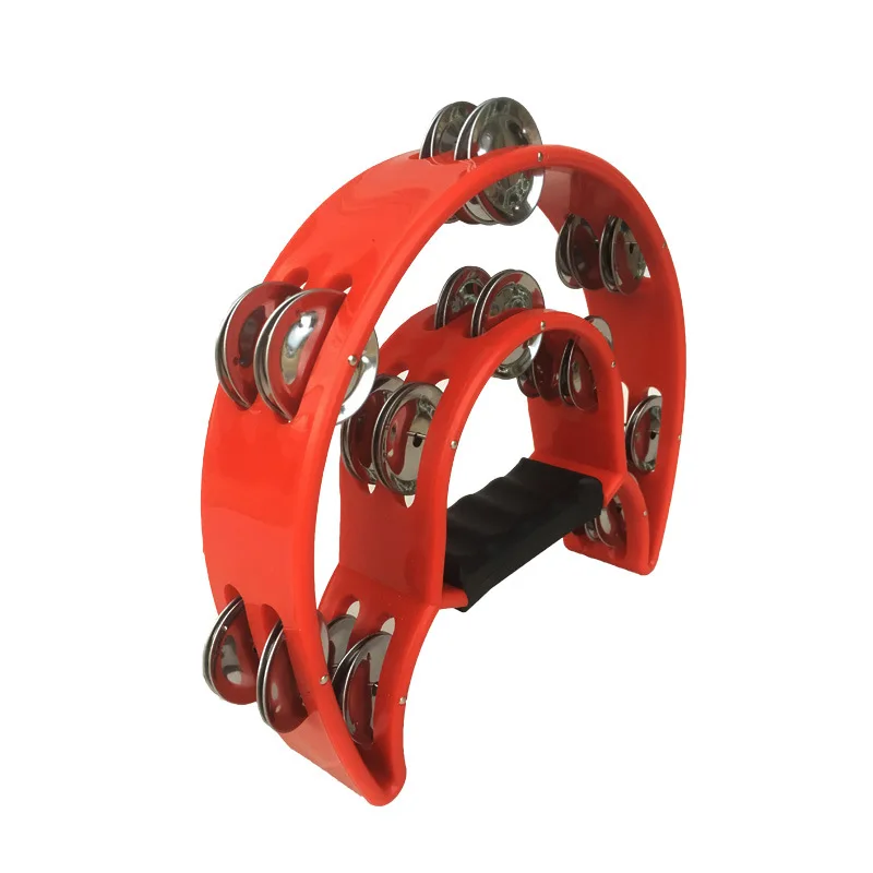 Wholesale Musical Instrument Hand Bell Tambourine For Sale Color