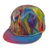 Costume 3d Hologram Effect Cap Iridescence Color Change Holographic Party's Street Hip Hop Yupoong Snapback Hat