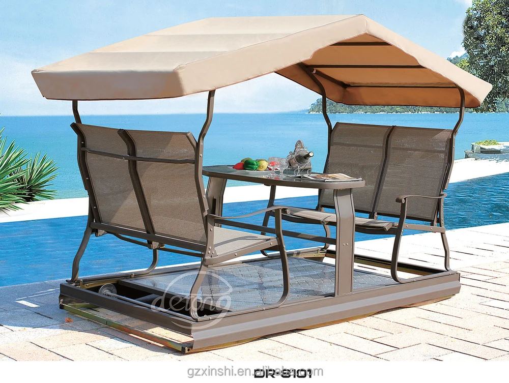 High Quality Double Seat Swing Chair/ Hot Sale Garden Aluminum Swing