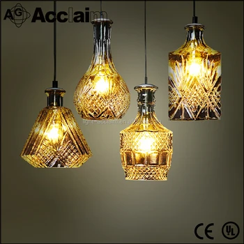 Lighting Lamp Wine Indoor Lamps Buy High Glass Lights Quality Decorative Bar led Bottle Modern Pendant Dining Crystal dxoCerB