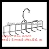 Removable metal bathroom hanger double hook