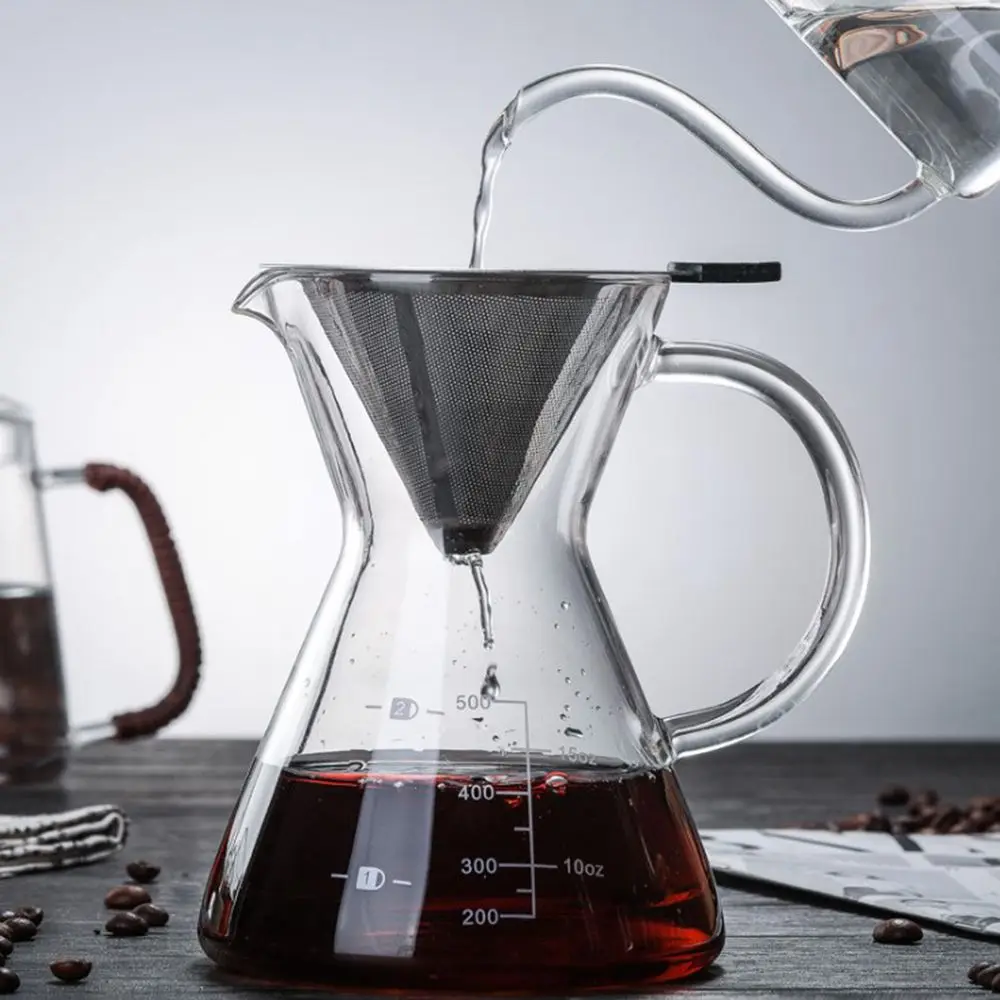 F9000 Drip Coffee Pot Stainless Steel V60 Coffee Percolators American