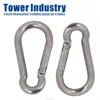 High Quality Stainless Steel Camping Snap Hook Carabiner Spring Link