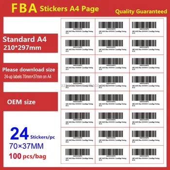 7037mm/24 stickers amazon fba sticker fnsku adhesive