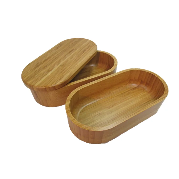 Japan Style Customized Food Container Bamboo Fiber Bento Box Lunch Box