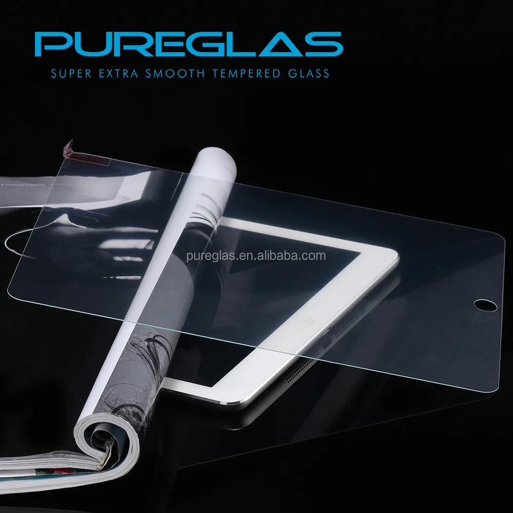 Pureglas top tempered glass screen shield for ipad air glass guard protector, OEM/ODM welcomed