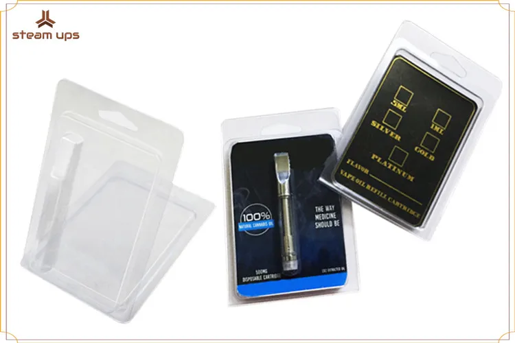 Custom Vape Cartridge Blister Packaging With Blister Clamshell Pack And