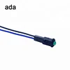 8mm Dia. A-12-3 black metal led indicator lamps panel mount 3v with wire