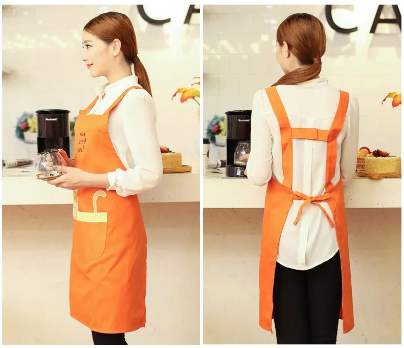 Cute Cat Cooking Kitchen Apron Woman Chef Waiter Cafe Shop Bbq