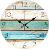 Colorful Ocean decorative wall clock Design Vintage Wood Wall Clock