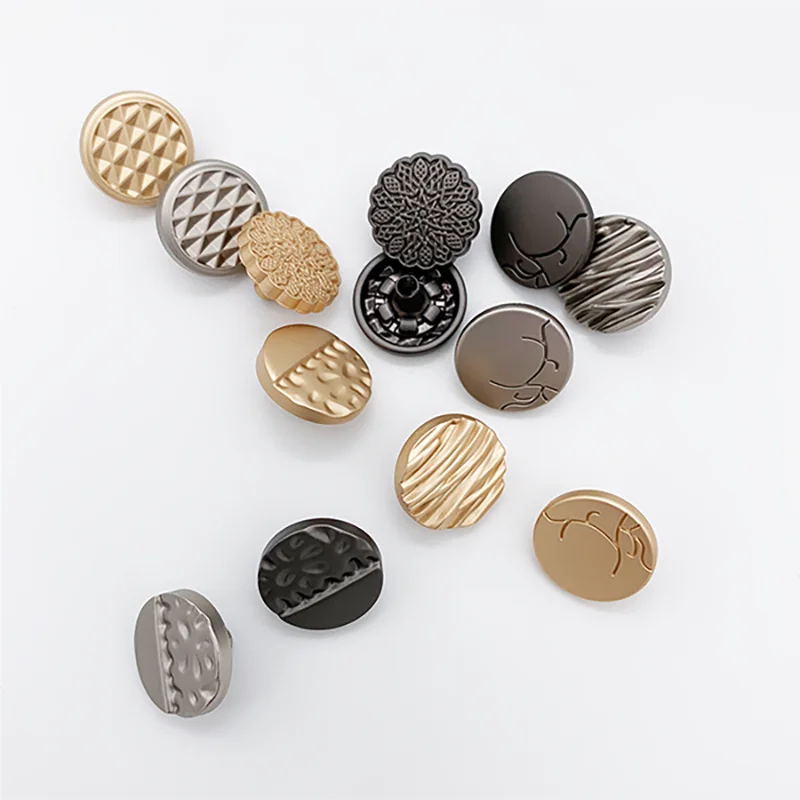 
Factory custom fancy pattern logo 12.5 mm bag shoes clothing metal snap 