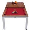 2018 hot selling 7ft function Pool Dining Table 2 in 1 Handheld Multi Game